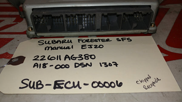 JDM SUBARU FORESTER STi SF5 TURBO ECU COMPUTER EJ20-T EJ205 COMPUTER 1F